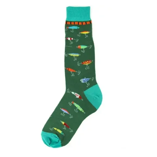 Weekend Shopping Extravaganza Men's Sock - fish Lures Socks men novelty 6814
