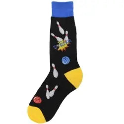 Savings Soar This Weekend Men's Sock - Bowling strike - 6829