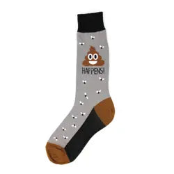 Weekend Offers You Can't Ignore Men's Sock - Poop Happens - 6924M