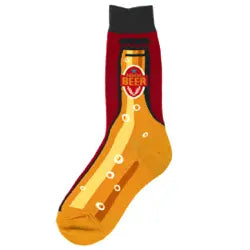 Super Bargain Mens Sock -  Beer - Mens Sock #6934