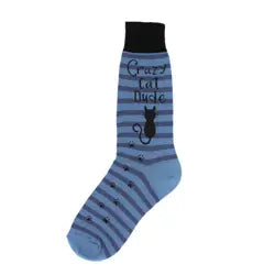 Deal Alert Men's Sock - Cat Dude - 6937M