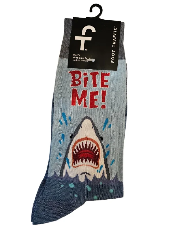 Today Only Men's Sock - Bite Me Shark - 6944M