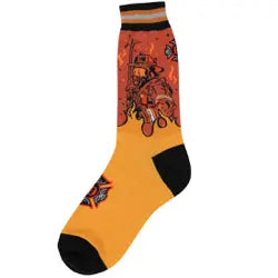 Shop the Weekend Away Men's Sock - Firefighter Sock - 7014M