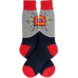 Weekend Deals That Amaze Men's Sock - Super Teacher Sock - 7081M