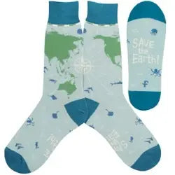 Your Weekend, Your Savings Men's Sock - Save the Earth - 7097M