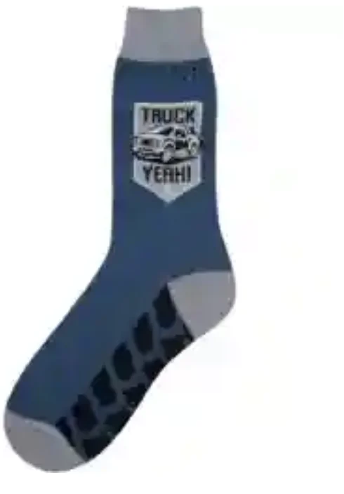 Overstock Sale Men's Sock - Truck - Yeah! Sock - 7138M