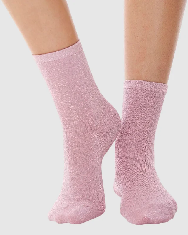 Flash Deal Glitterati Socks - Pink