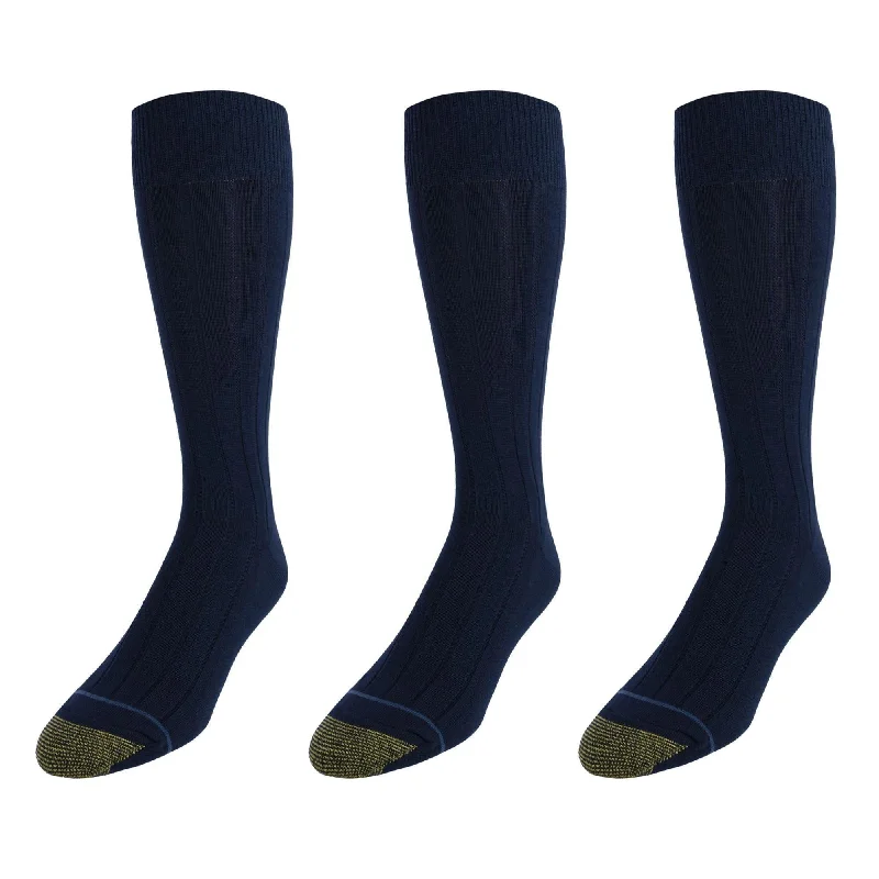 Weekend Specials Just for You Gold Toe Mens Hampton Casual Dress Socks (Pack of 3)