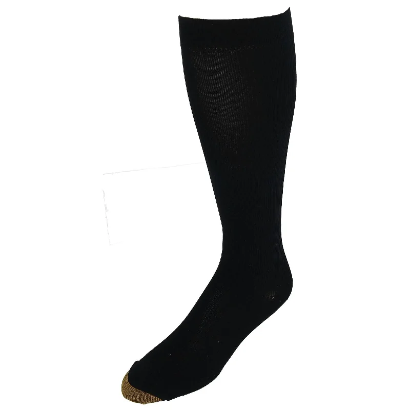 Quick Deals Gold Toe Men's Mild Compression Over the Calf Compression Socks