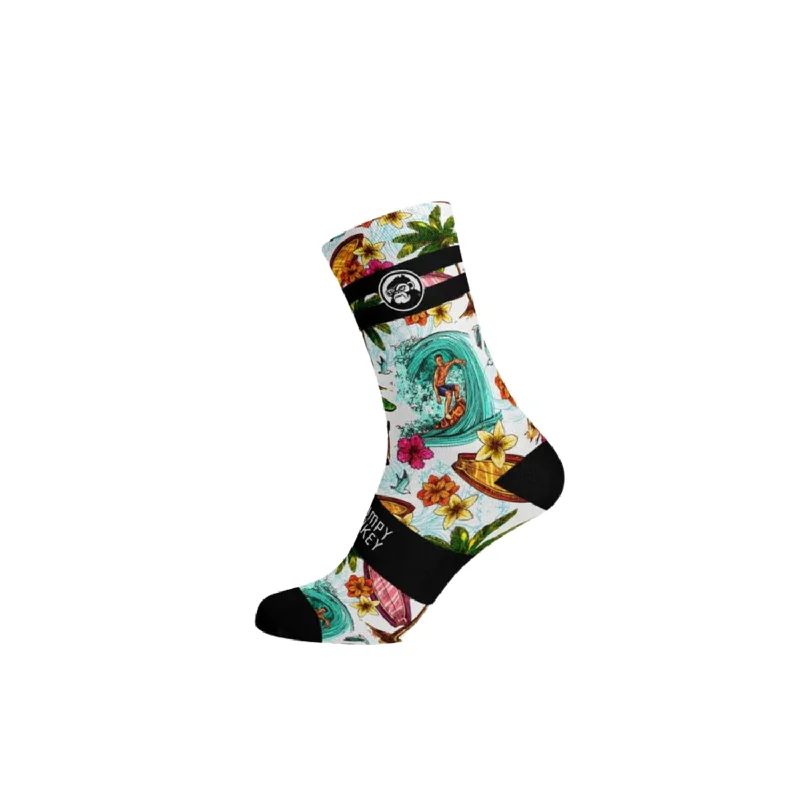 Act Now Grumpy Monkey Riptide Socks