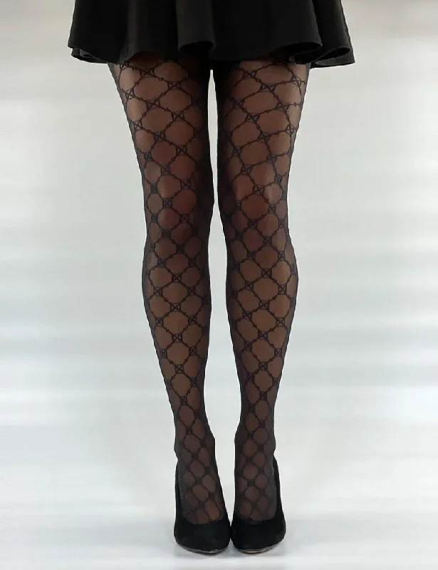 GT - Mesh Diamond Symbol Tights