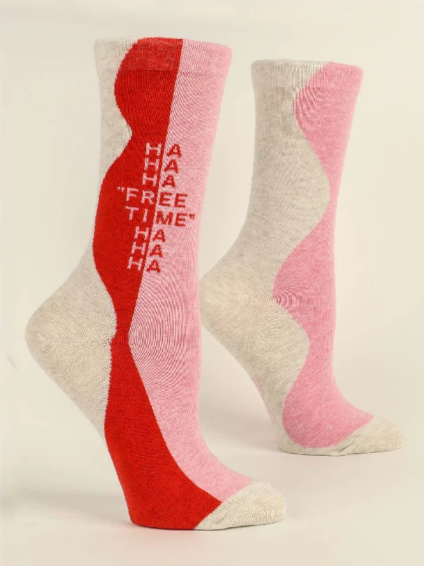 Weekend Deals That Thrill Ha Ha Ha Free Time Ha Ha Ha W-Crew Socks