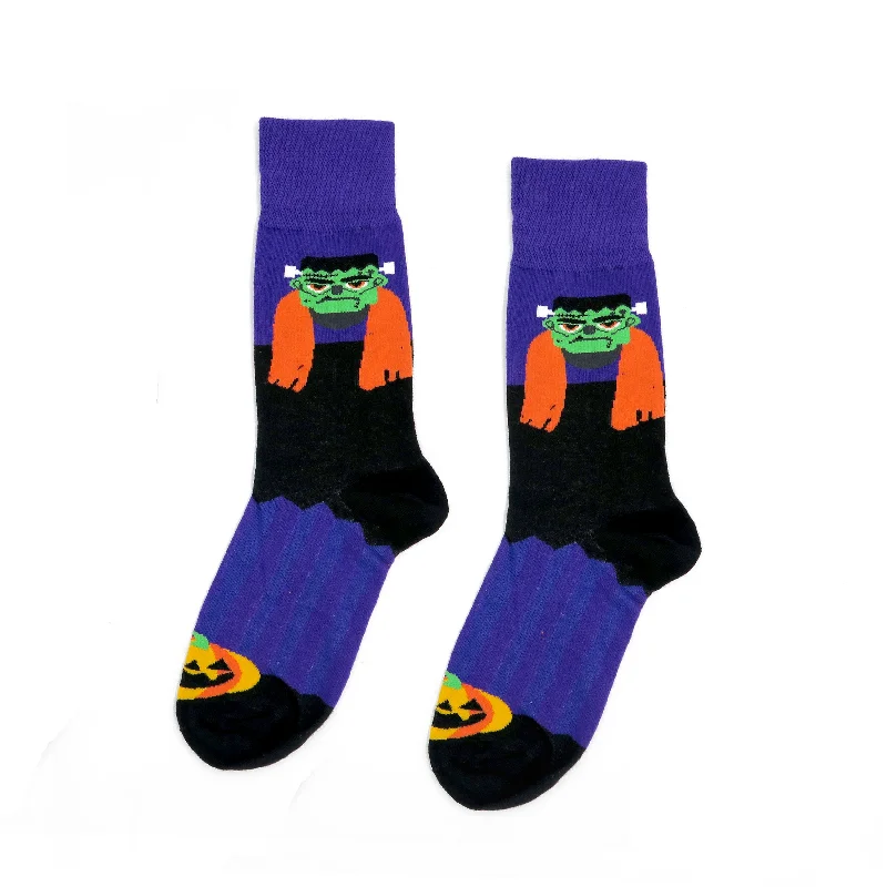 Celebrate the Weekend with Discounts Halloween Fun Socks - Frankenstein