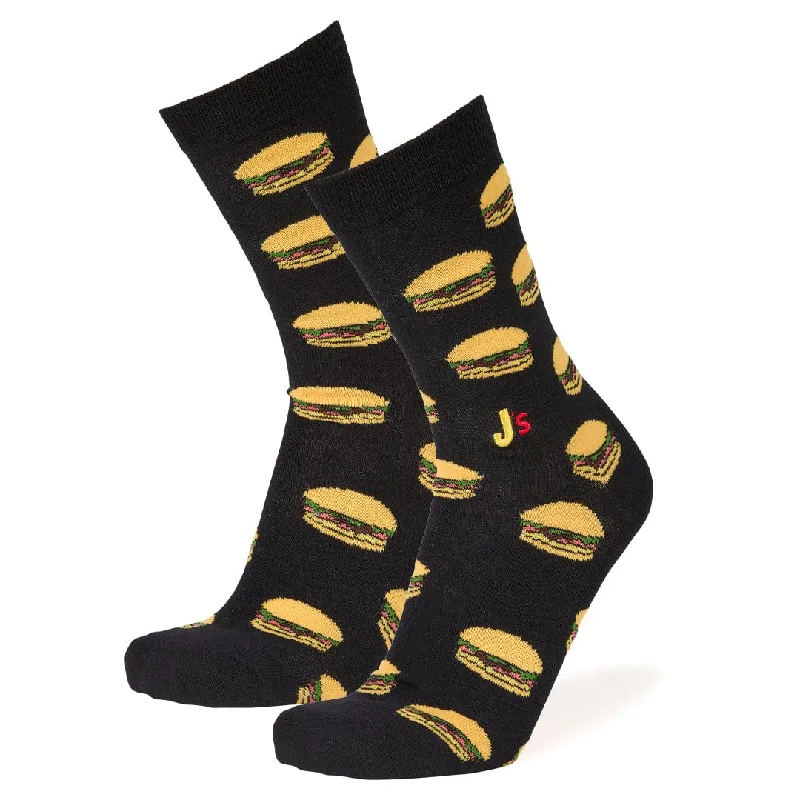 Weekend Offers That Delight Hamburger Men's Crew Socks