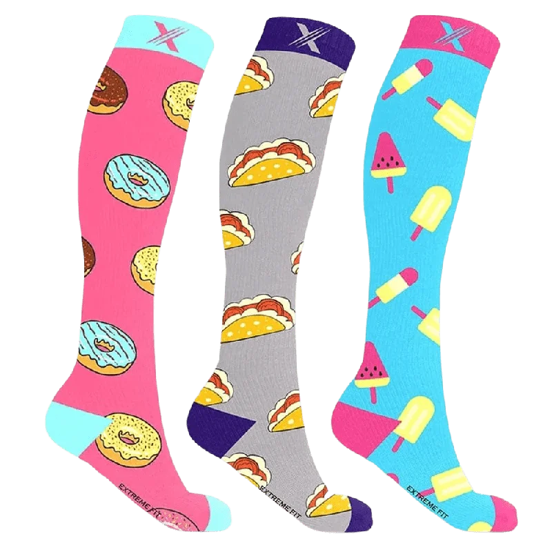 Weekend Savings Bonanza Munchies Compression Socks (3-Pairs)