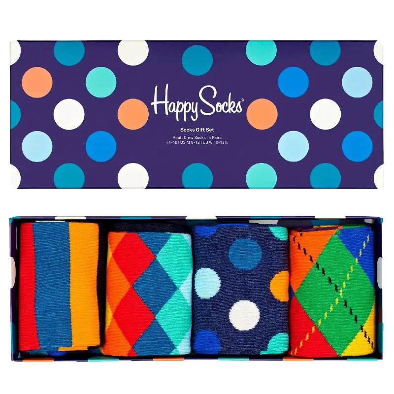 Weekend Offers That Dazzle Happy Socks 4 Pack Multi-Colour Socks Gift Set