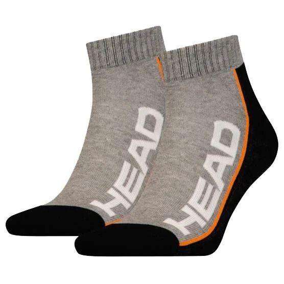 Mega Sale Head Performance Sneaker Socks 2 Pack Black Grey