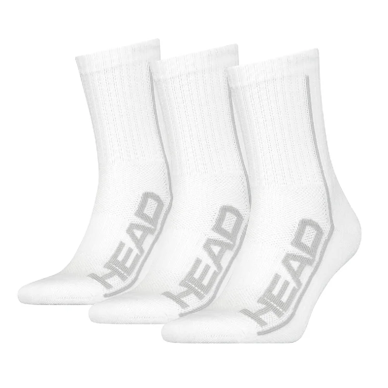 Weekend Special Head Performance Short Crew Sock 3 Pack White