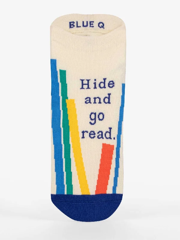 Hide And Go Read Sneaker Socks