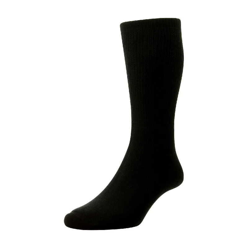 Weekend Offers That Tempt Hj Hall Cotton Diabetic Socks - Black