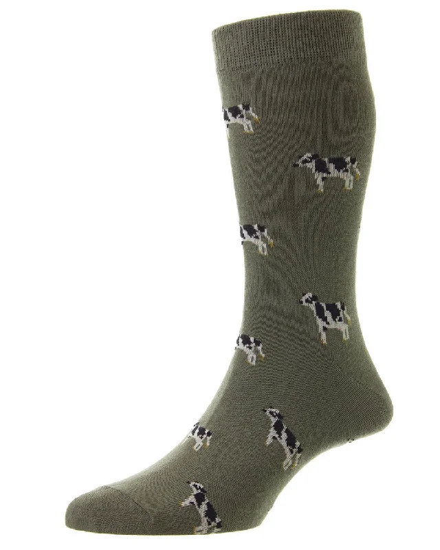 Don't Delay HJ Hall Farm Motif Cotton Rich Socks