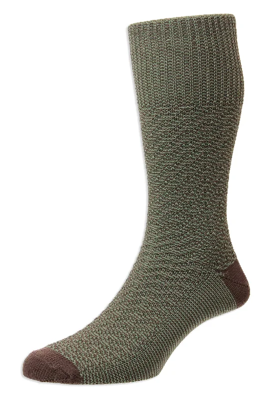 HJ Indestructible Textured Marl Half Hose Socks