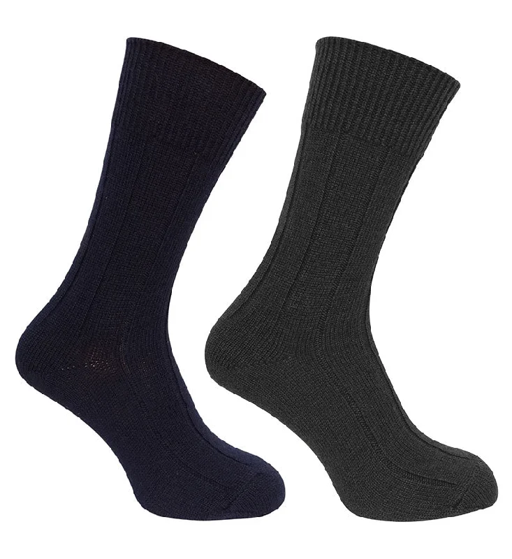 Discount Mania Hoggs of Fife Merino Brogue Country Socks | Twin Pack