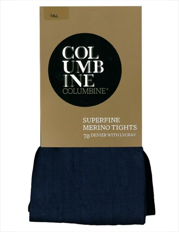 Columbine 1425 Superfine Merino Tights Dark Navy