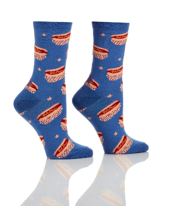 Weekend Discounts You Deserve "Hot Dogs" Cotton Dress Crew Socks by YO Sox - Medium Weekend Discounts You Deserve "Hot Dogs" Cotton Dress Crew Socks by YO Sox - Medium