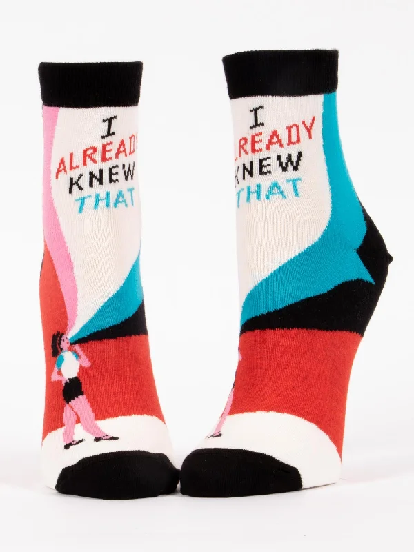 Unbeatable Deal I Already Knew That W-Ankle Socks