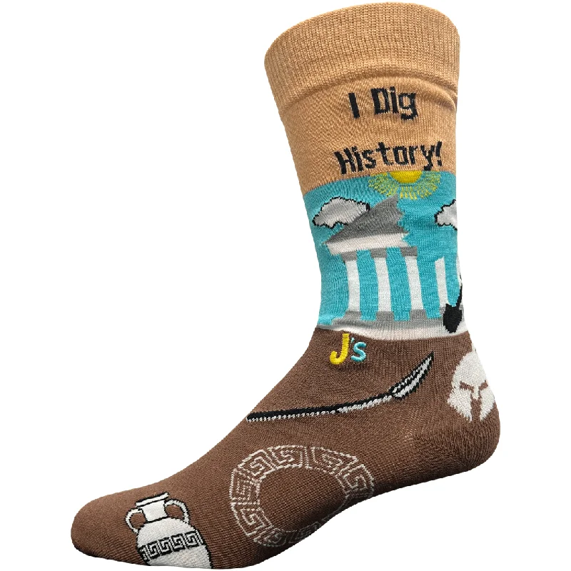 The Best Deal I Dig History Men's Crew Socks