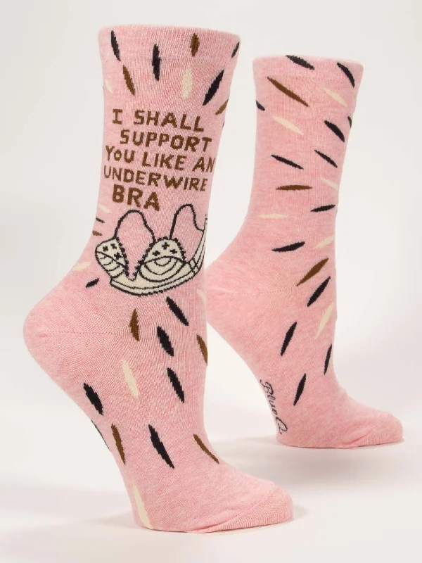 Weekend Discounts to Enjoy I Shall Support You Like An Underwire Bra W-Crew Socks