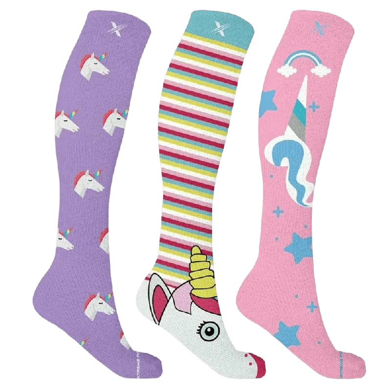 Deal of the Day Unicorn Collection Compression Socks (3-Pairs)