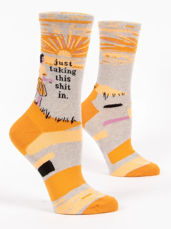 Weekend Bargains Await You Just Taking This Shit In. W-Crew Socks