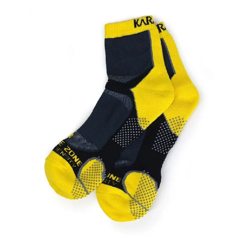 Price Slash Karakal X4 Ankle Sock Black Yellow