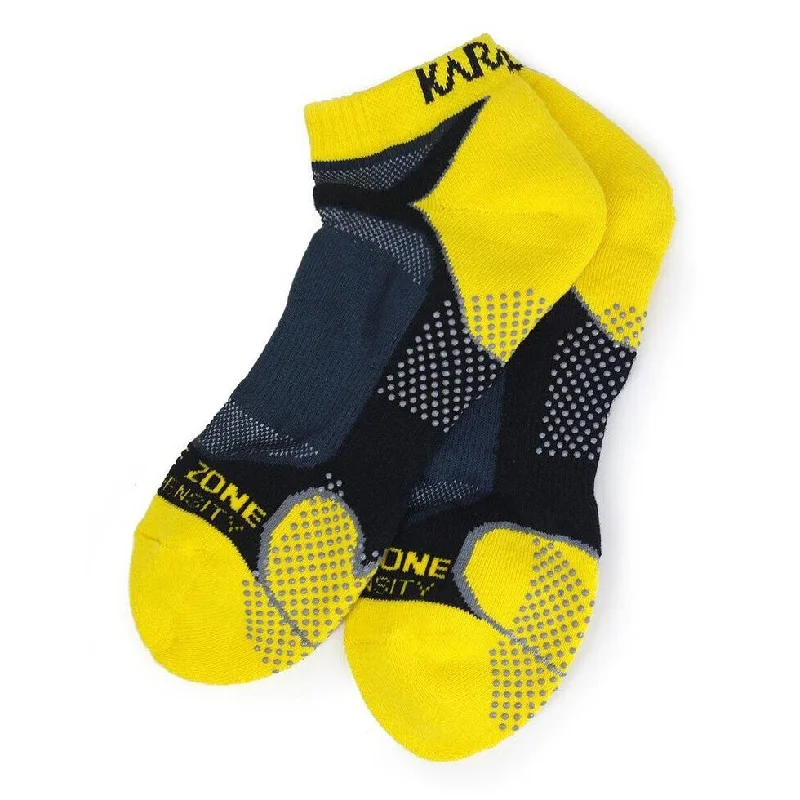 Stock Up Karakal X4 Trainer Sock Black Yellow