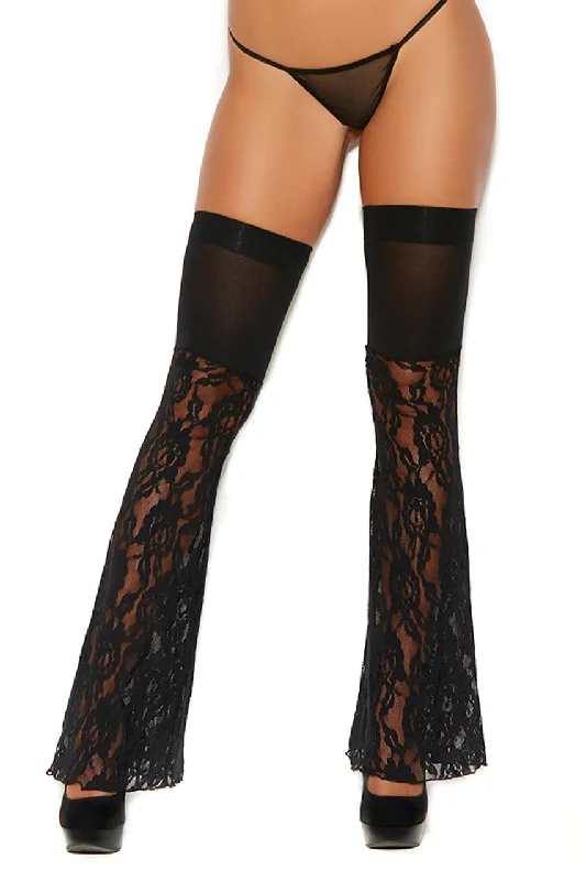 Lace Bell Bottom Stockings