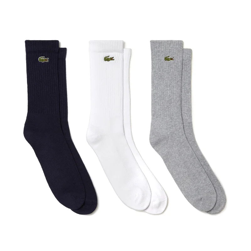 Weekend Bargains Galore Lacoste 3 Pack Crew Cut Socks