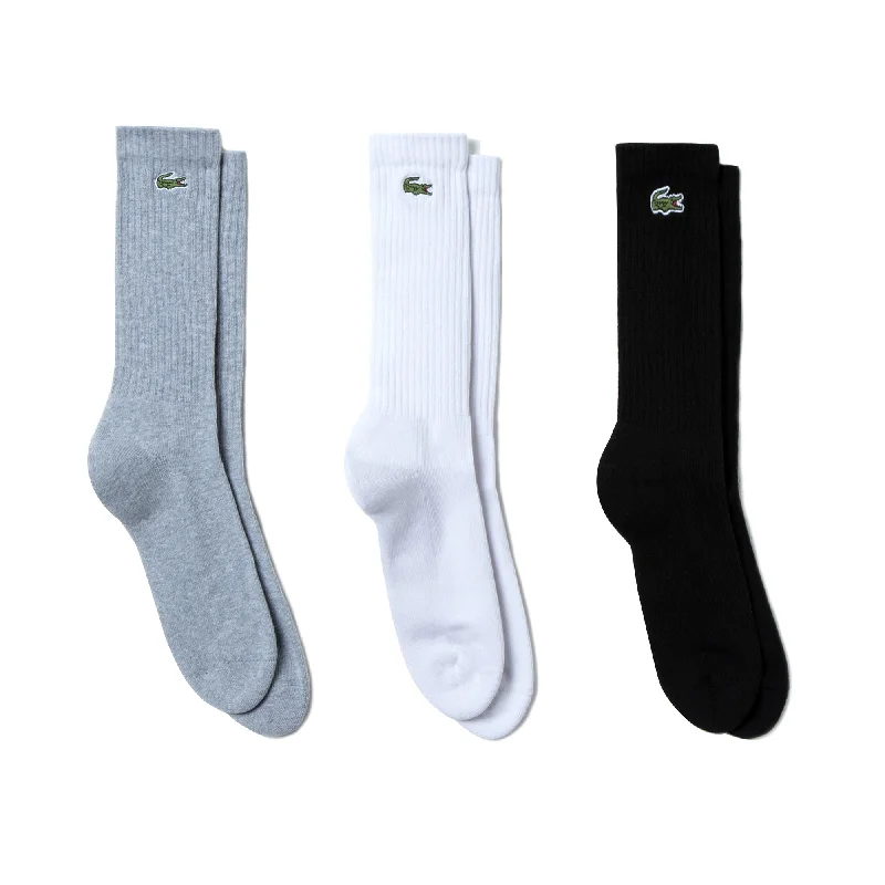 Super Sale Lacoste 3 Pack Crew Cut Socks