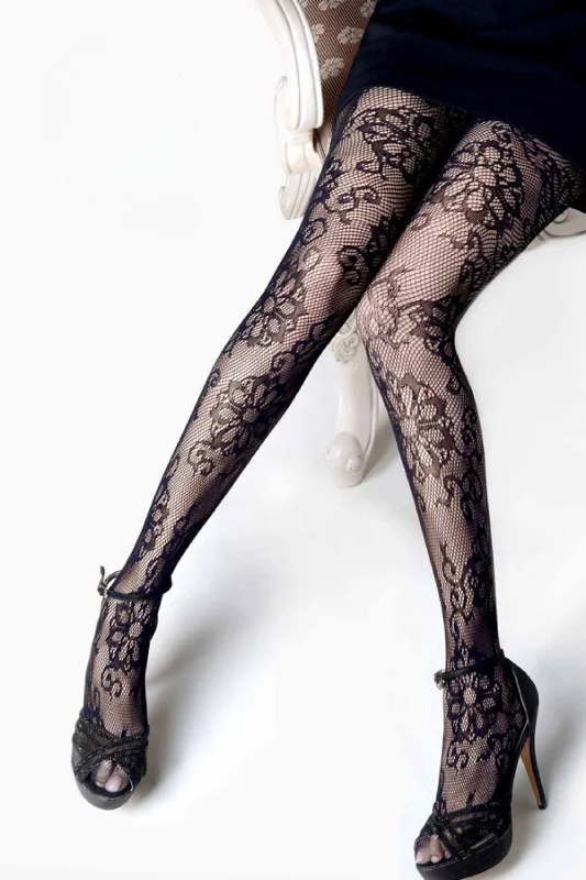 While Supplies Last Plus Size Lady's Wildflower Fishnets