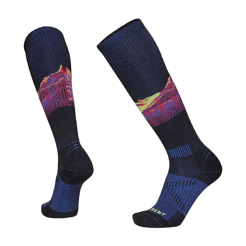 Steal Deal Le Bent Men's Cody Townsend Pro Series Zero Cushion Snow Sock Black