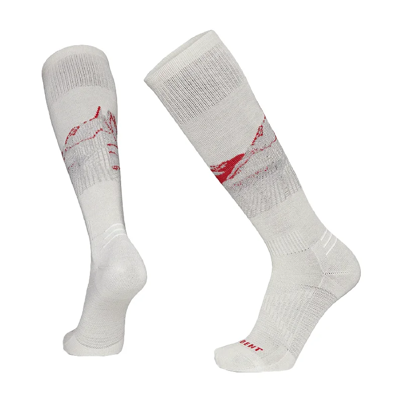 Super Savings Le Bent Women's Elyse Saugstad Pro Series Zero Cushion Snow Sock Lily White