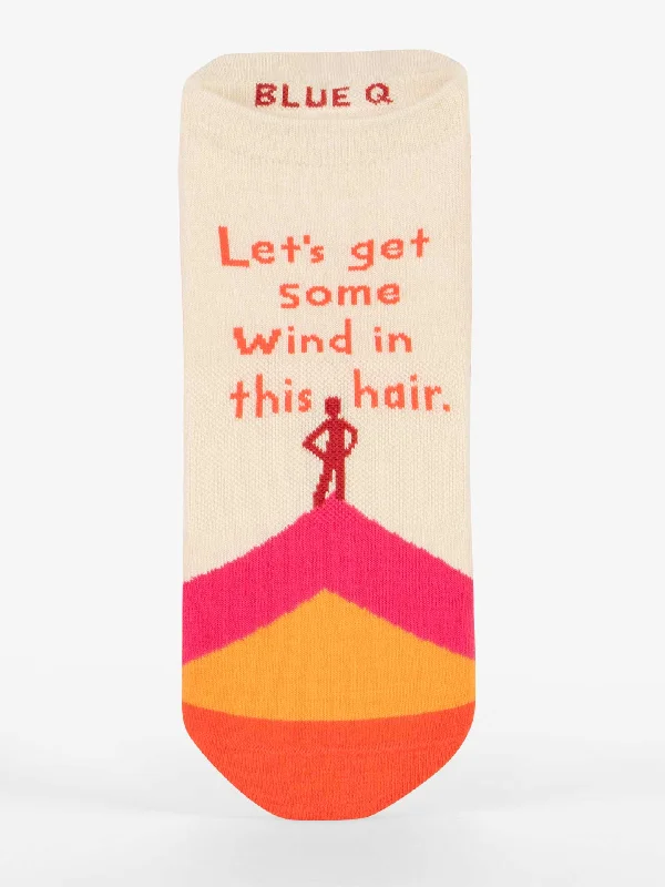 Weekend Savings Extravaganza Let's Get Some Wind In This Hair Sneaker Socks