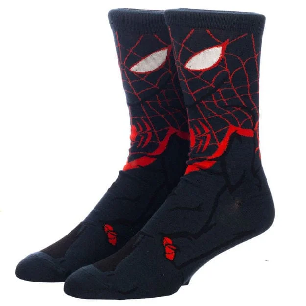 Marvel Miles Morales Spiderman 360 Crew Socks