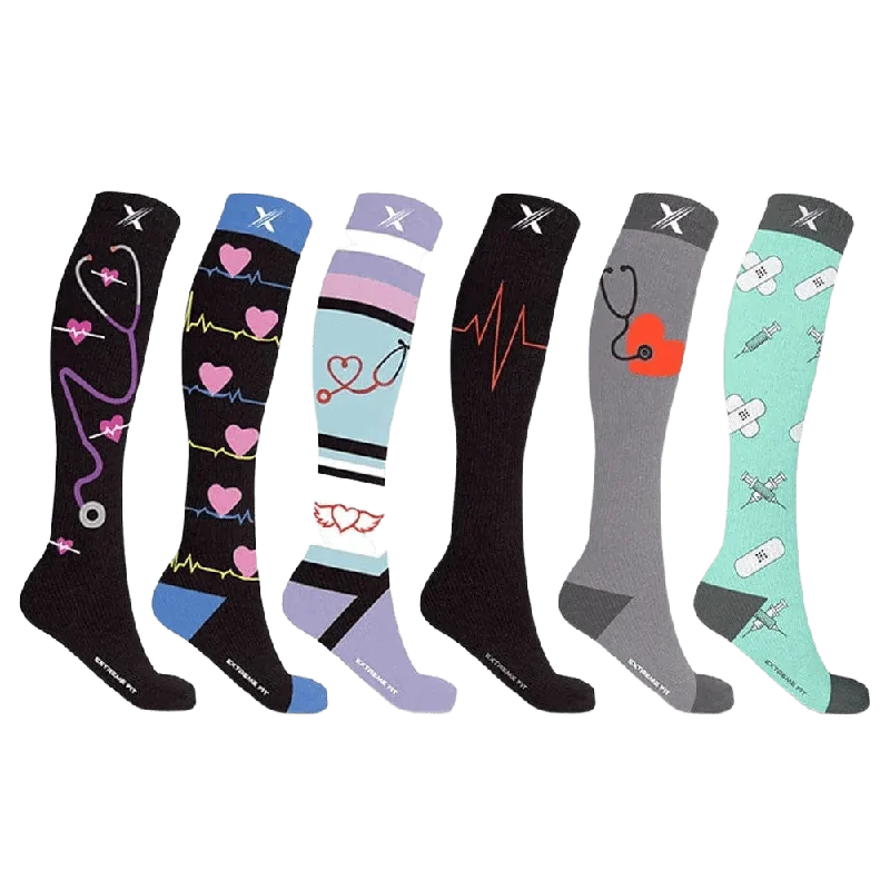 Price Drop Medical Prints Compression Socks (6-Pairs)