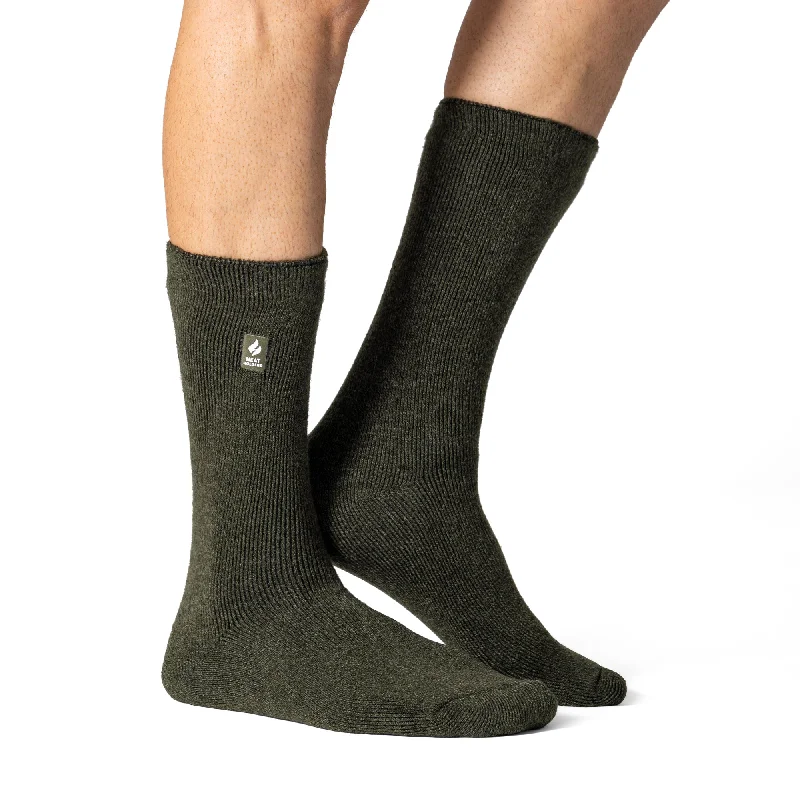 Limited Offer Mens Lite Dunlin Plain Socks - Forest Green