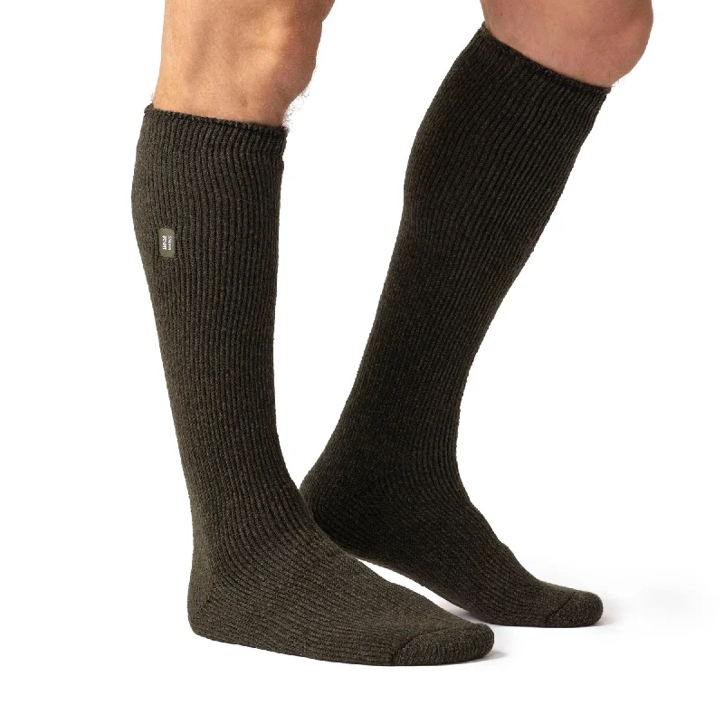 Weekend Bargains to Indulge In Mens Original Long Leg Socks - Forest Green
