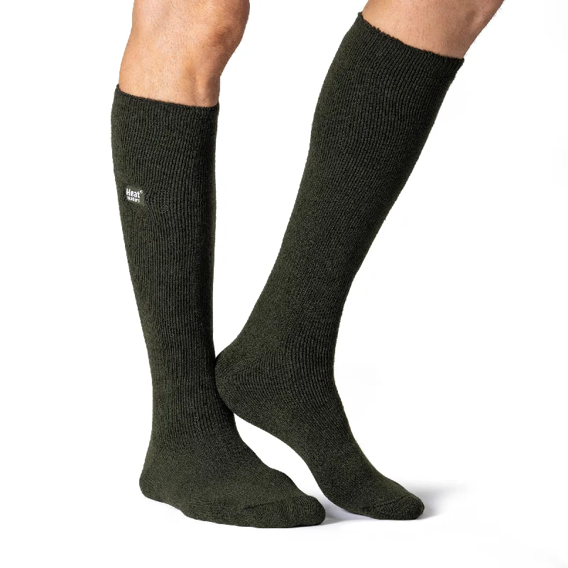 Buy Today Mens Lite Kingfisher Long Thermal Socks - Forest Green