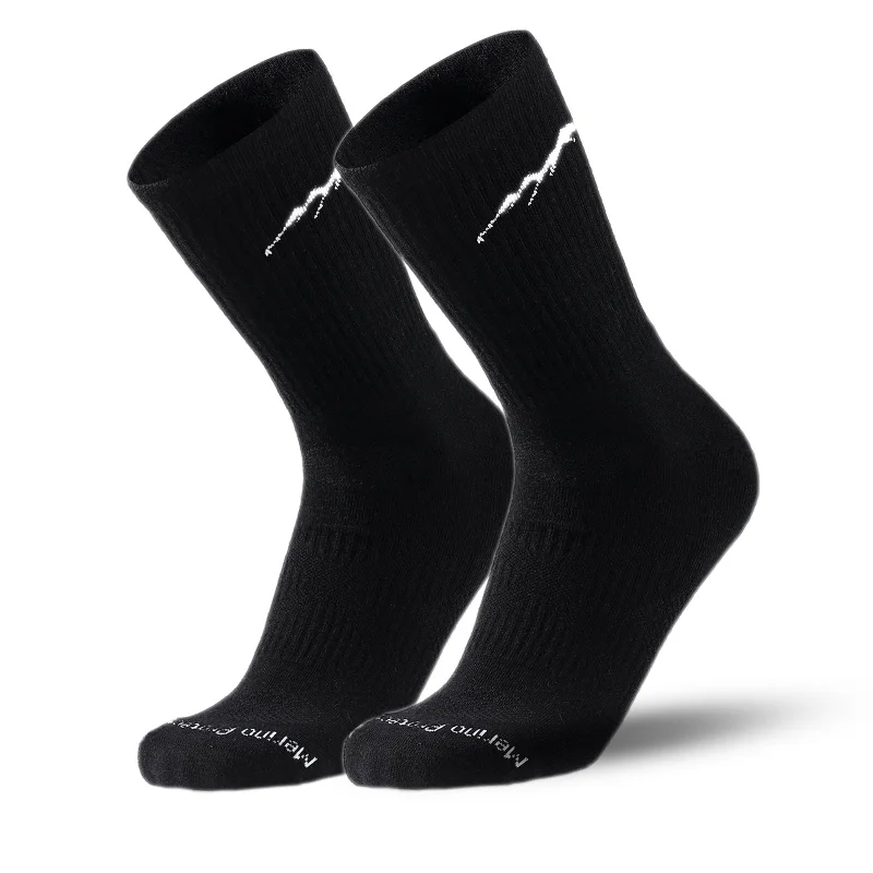 Your Weekend, Your Savings Men's Merino Hike Crew Socks Black - 1 Pair