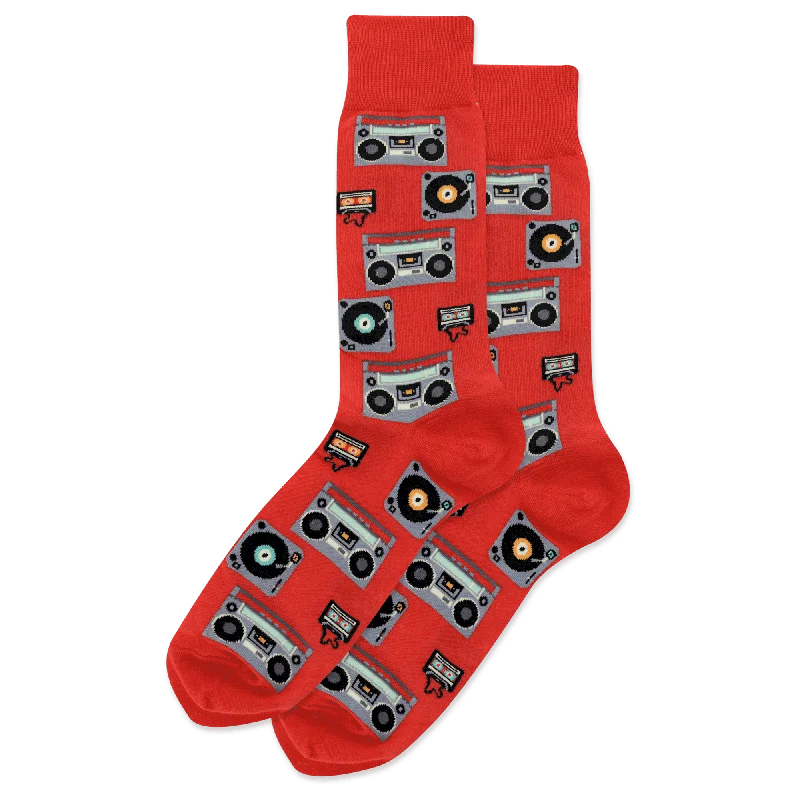 Weekend Offers That Shine "Retro Music" Cotton Socks by Hot Sox